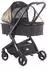 Chipolino Moskitonetz Lux für Kinderwagen/Buggy, schwarz, Reißverschluss (MKKLUX02102BL)