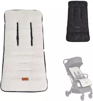 Cangaroo Luxe Kinderwagen-Sitzauflage, universal, schwarz (109339)