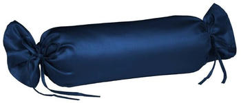 Fleuresse Colours Interlock Jersey Nackenrolle - dunkelblau - Ø 15 x 40 cm