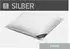 Spessarttraum Federkissen Silber, Füllung: 70% Federn, 30% Daunen 40x80 cm