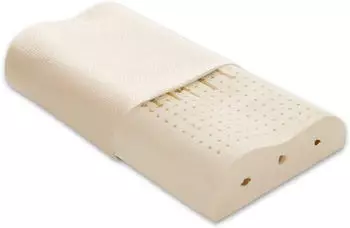Hefel Naturlatex Nackenst&uuml;tzkissen von Hefel 34 x 65 cm champagner