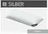 Spessarttraum 3-Kammer-Kissen Silber, Füllung Aussen: 100% Daunen 40x80 cm
