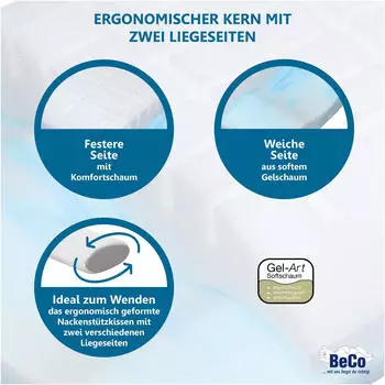 BeCo Vario Flex 33x63x13cm – Hochwertige Materialien für besten Schlafkomfort