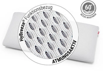 Bodyguard Visco-Kissen 40x80 cm (273070) – Atmungsaktive Eigenschaften für temperaturausgeglichenen Schlaf