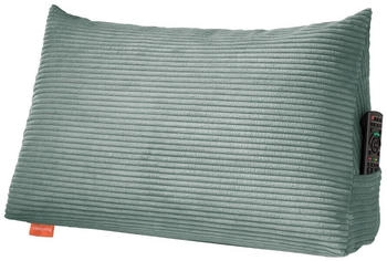 Sleepling Keilkissen mit Seitentasche 70x40cm Cord türkis