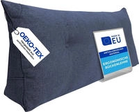 Pillows24 R&uuml;ckenkissen f&uuml;r Bett & Sofa 160cm, abnehmbarem Bezug | Bequemes