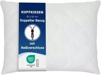 ZOLLNER Kopfkissen Polyester-Hohlfaser, 50x80cm (00000499-050080)