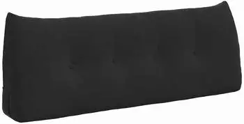 vidaXL R&uuml;ckenkissen Samt Schwarz 120x24x50cm