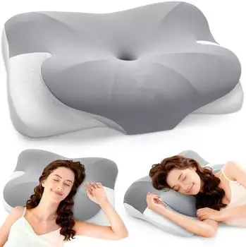 Jovial Orthop&auml;disches Nackenkissen Memory Foam, ergonomische Nackenst&uuml;tze, Seiten-/R&uuml;cken-/Bauchschl&auml;fer (FYWJ-057)