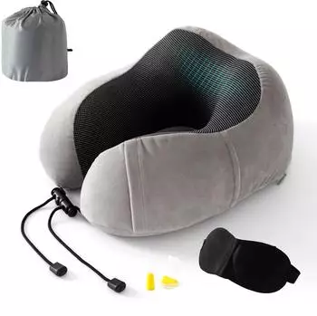Good Nite Reise-Nackenkissen Ergonomisch Grau, Erwachsene (Travel Pillow)