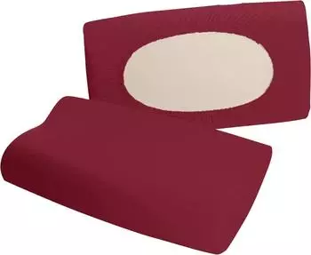 Erwin Müller Freising Nackenstützkissen-Spannbezug Elasthan-Jersey-Stretch weinrot 40x80cm