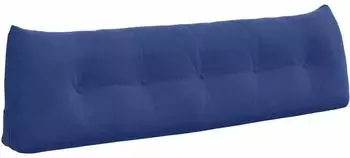 vidaXL Rückenkissen Samt polizeiblau 160x24x50cm