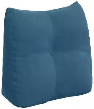 vidaXL R&uuml;ckenkissen Samt blau 45x24x50cm