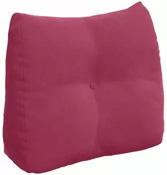 vidaXL Rückenkissen weinrot, Samt, 60x24x50cm