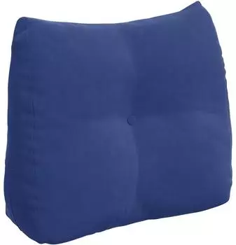 vidaXL R&uuml;ckenkissen Samt, polizeiblau, 60x24x50cm