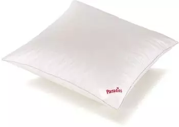 Paradies Nani Medium Bio Kopfkissen 3-Kammer Daunen-/Federkissen 80x80cm (wei&szlig;)