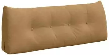 vidaXL Rückenkissen Samt, braun, 120x24x50cm