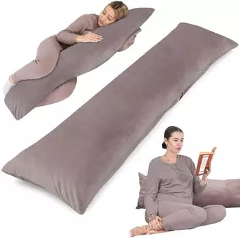 Totsy Baby Seitenschläferkissen 40x145cm, rosa, Oeko-Tex (PZP803_ROZOWY_40X145)