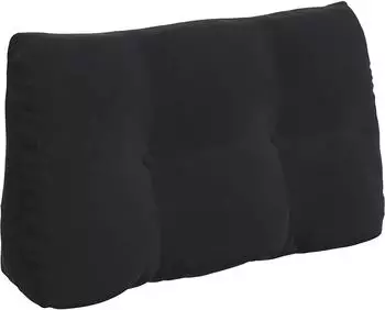 vidaXL R&uuml;ckenkissen Samt schwarz 80x24x50cm (42014435)