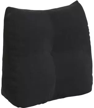 vidaXL R&uuml;ckenkissen Samt schwarz 45x24x50cm (42014377)