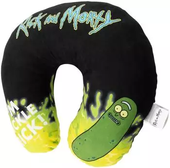 United Labels Rick and Morty Pickle Rick Reise-Nackenkissen, schwarz (0134305)