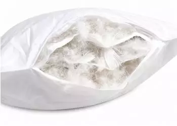 Betten Hofmann Luxus Dreikammer-Kopfkissen 90% Daunen/10% Federn, 100% Baumwolle, 40x60cm