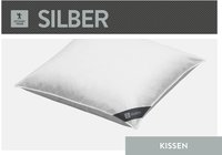 SPESSARTTRAUM 3-Kammer-Kopfkissen "Silber" F&uuml;llung: Au&szlig;en: 100% Daunen;...