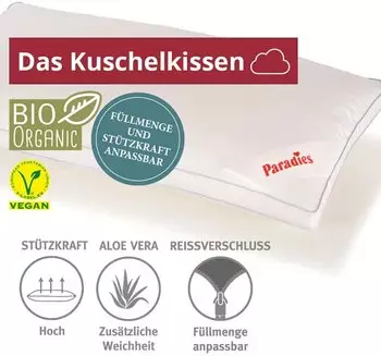 Paradies SOFTY FEST 40x80cm – Hochwertige Materialien für besten Schlafkomfort