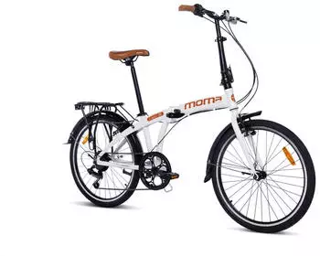 Moma Bikes LIGHT 24" SHIMANO 7v. white