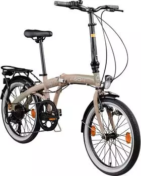 Agon Parklane Klapprad 20 Zoll, 6 Gang, StVZO, beige