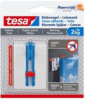 Tesa Klebenagel Traglast 2 Kg, 2 St&uuml;ck Haushaltsklebeband & Klebehaken