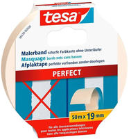 Tesa - Perfect+ 56536-00000-00 Malerabdeckband Gelb (l X B) 50 M X 19 Mm 1 St.