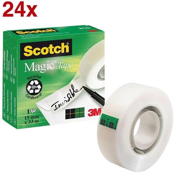 Scotch Magic Tape 810 33m x 19mm (24 Stk.) – Vielseitige Anwendung mit langanhaltender Haftung