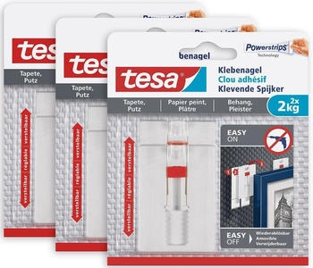 tesa Klebenagel f&uuml;r Tapeten und Putz 2kg (3 Stk.)