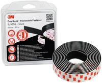 3M Druckverschlussband Dual Lock SJ3540, schwarz, 25 mm x 2,5 m, 40 K&ouml;pfe/cm2