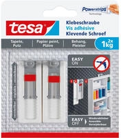 TESA 77775-00000-00, TESA 77775 Klebeschraube verstellbar Wei&szlig; Inhalt: 2St.