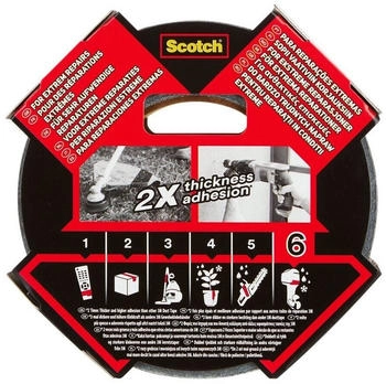 Scotch Extremium Ultra Strength schwarz 48mm x 25m – Überragende Haftung auf nahezu allen Oberflächen