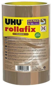 UHU Rollafix Packband braun, 3 x 50 m (36385)