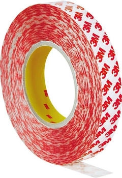 3M Doppelseitiges Klebeband mit Polyester-Tr&auml;ger Transparent 25 mm x 50 m (GPT-020F25)
