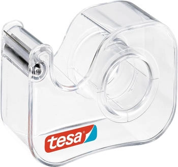 tesa Handabroller Easy Cut Economy transparent für Klebefilm 19mm x 10m (57447-00001-00)