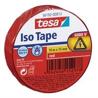 Tesa 56192-00013-01, tesa Isolierband ISO TAPE, 15 mm x 10 m, rot