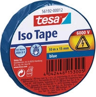 Tesa 56192-00012-01, tesa Isolierband ISO TAPE, 15 mm x 10 m, blau
