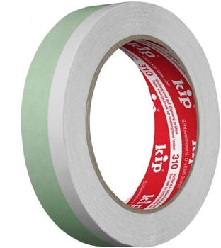 Kip Doppelseitiges Klebeband Duoband 310 grün/weiß 35mm x 25m (310-35)