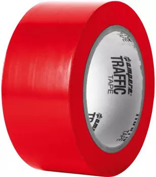 Ampere Traffic Tape Standard Bodenmarkierungsband, Rot, 50mm x 33m (10773)