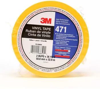 3M 471 F Klebeband PVC flexibel, Gelb, 50mm x 33m (471G50IW)