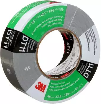 3M DT11 Schwerlast-Gewebeklebeband Silber 48mm x 55m (DT1155S)