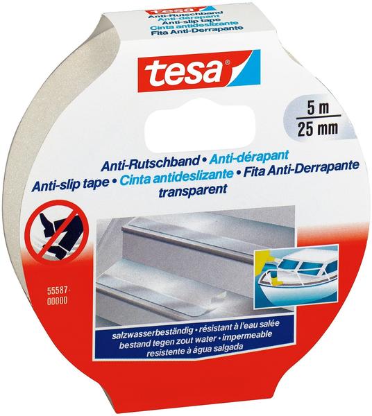 tesa Anti-Rutschband transparent (5 m x 25 mm)