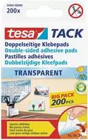 TESA 59401-00000-01, TESA TACK Doppelseitige Klebepads Transparent Inhalt: 200St.