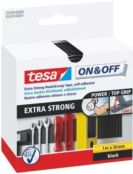 tesa Klettband extrastark 50mmx100cm (55229-00000-01)