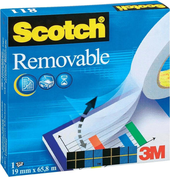 Scotch Magic Removable 66m x 19mm